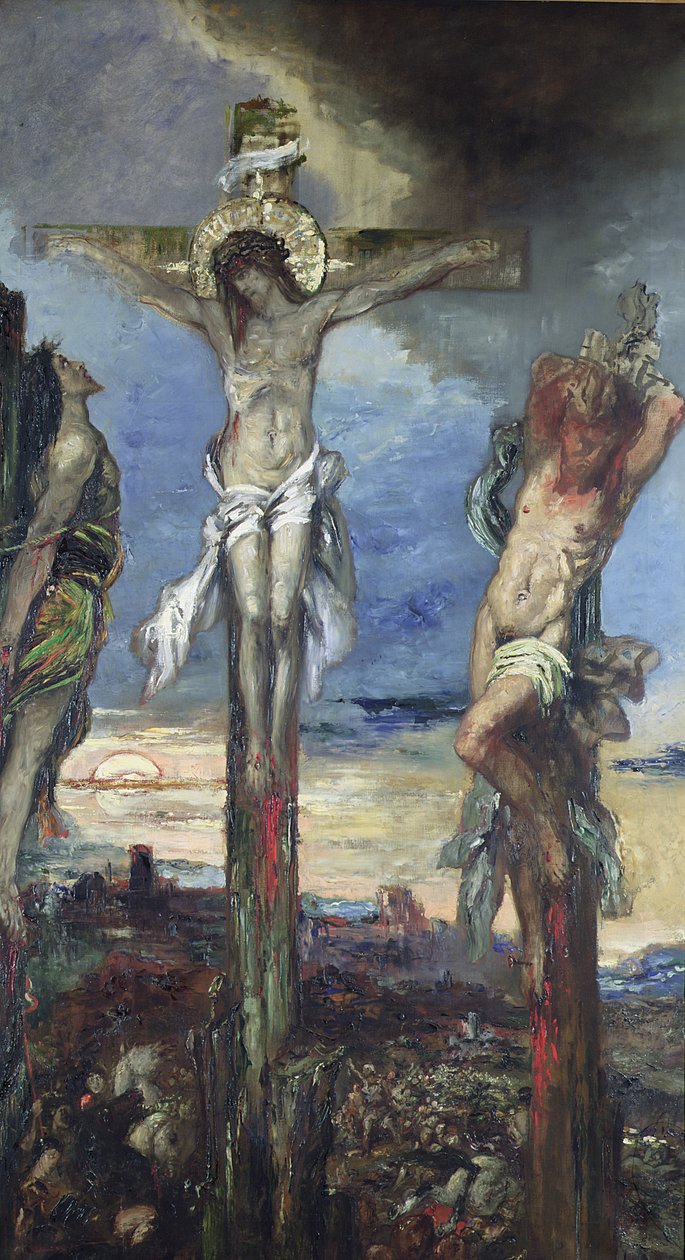 Christ entre les deux voleurs, vers 1870 - Gustave Moreau