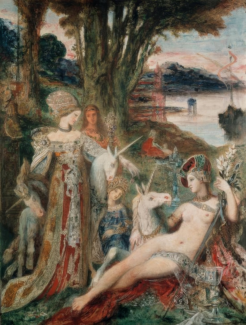 Les Licornes - Gustave Moreau