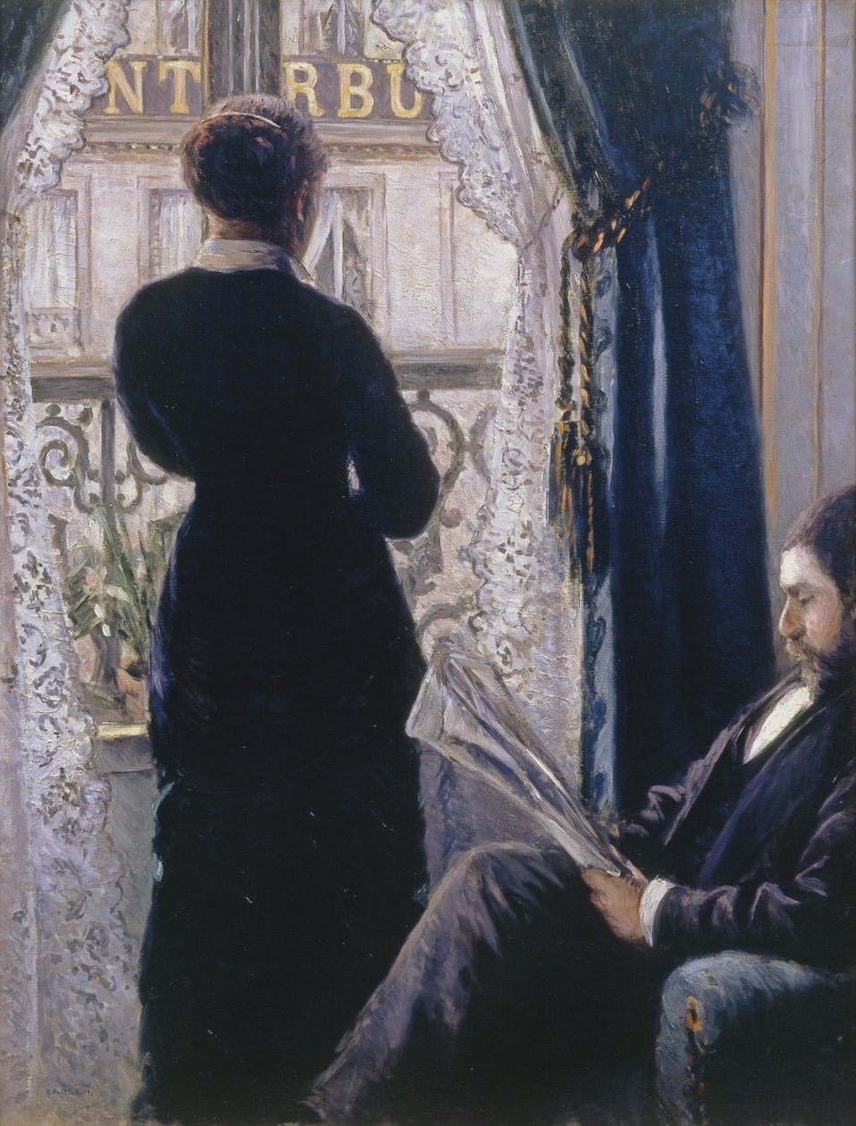 Intérieur - Femme à la fenêtre - Gustave Caillebotte