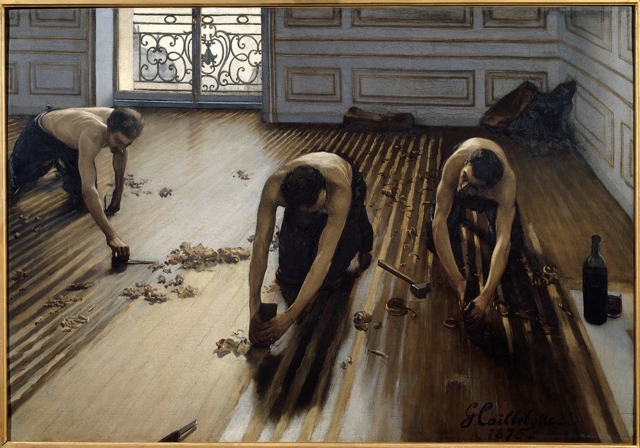 Rabotage du parquet - Gustave Caillebotte