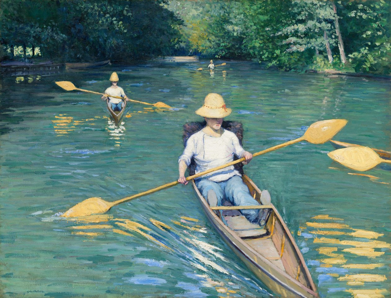 Barques, 1877 - Gustave Caillebotte