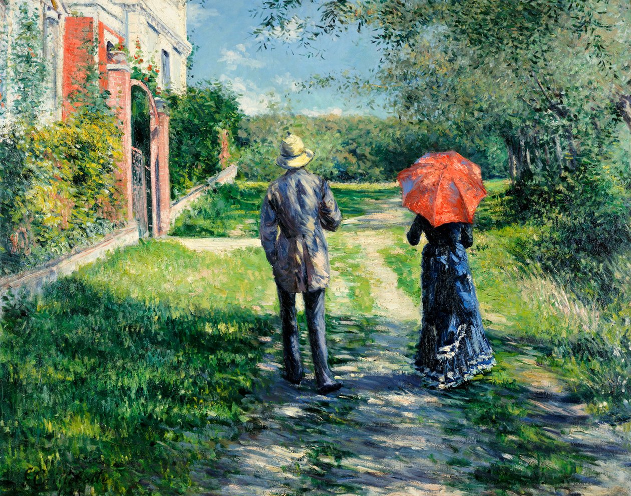 Le Chemin en Montée - Gustave Caillebotte