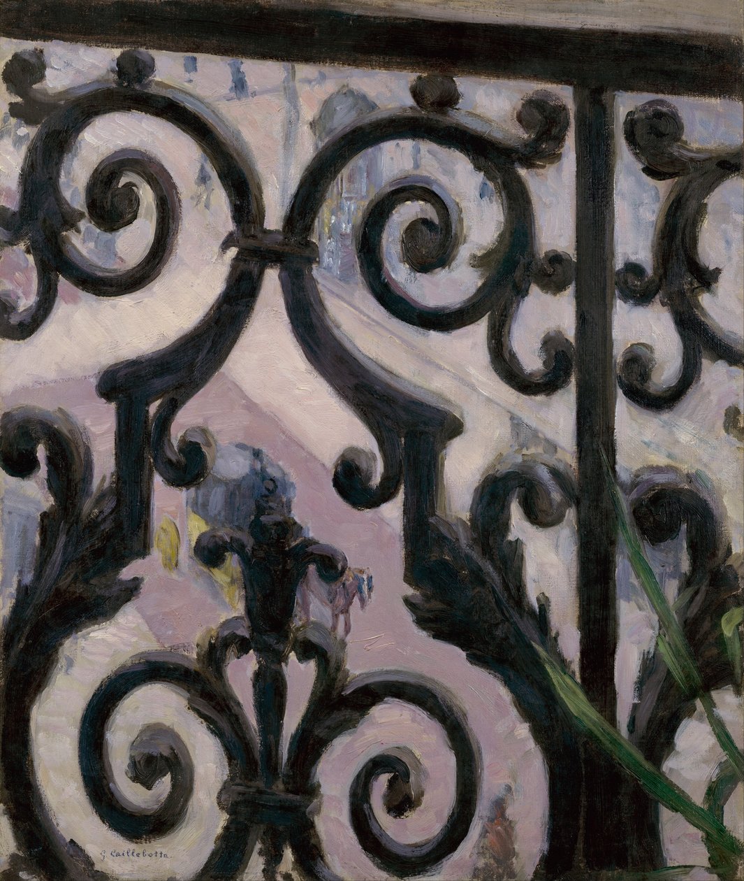 Vue depuis un balcon - Gustave Caillebotte