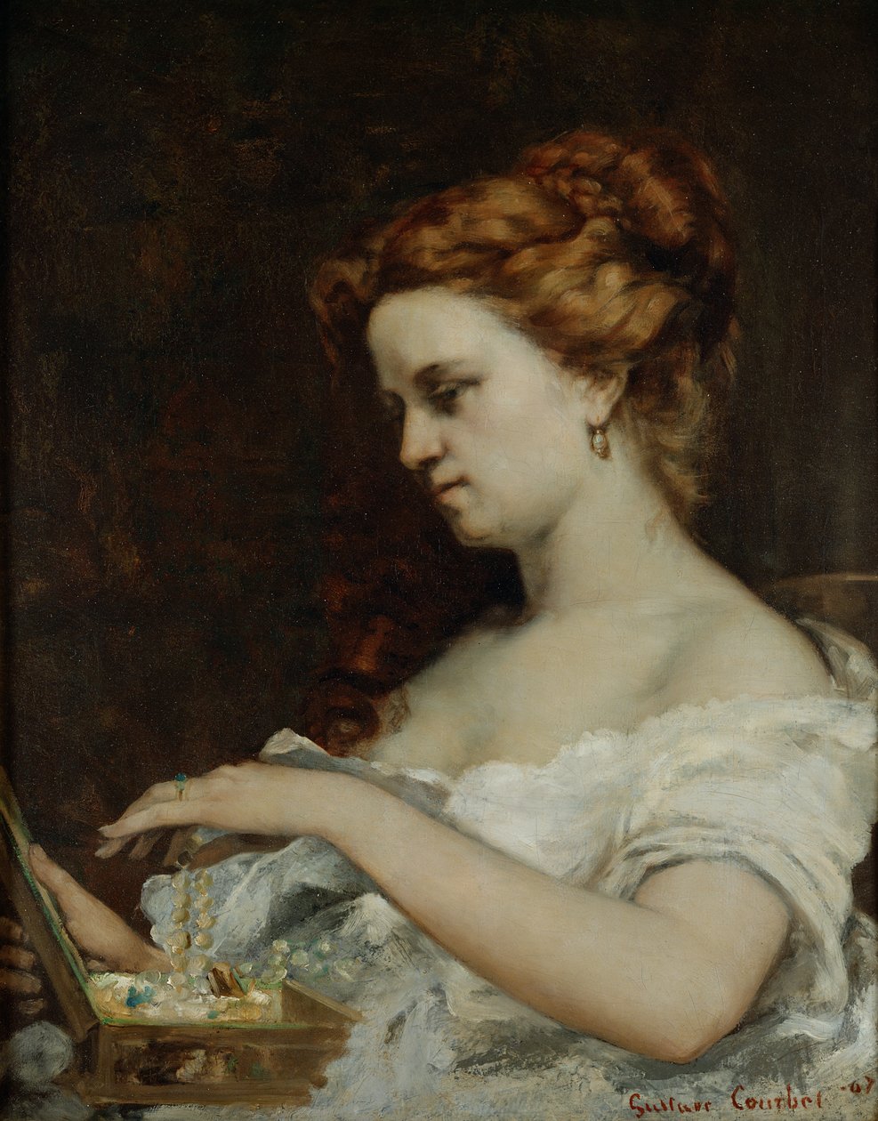 Une femme avec des bijoux, 1867 - Gustave Courbet