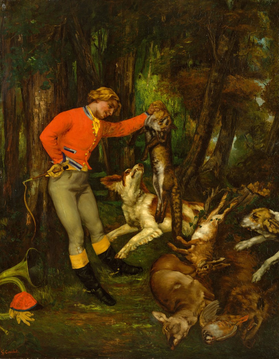 Après la chasse, vers 1859 - Gustave Courbet