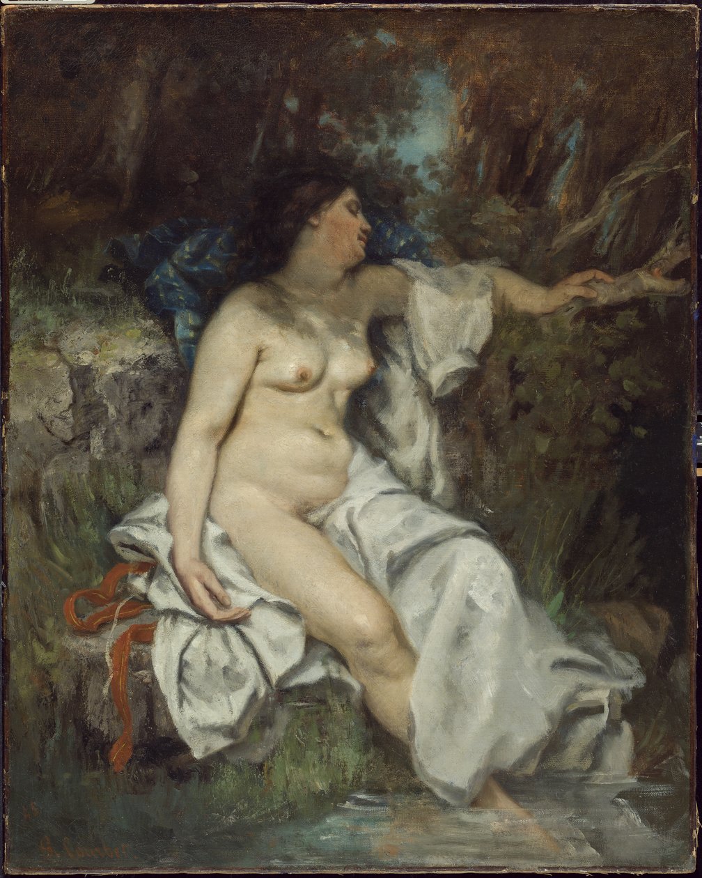 Baigneur dormant près d
