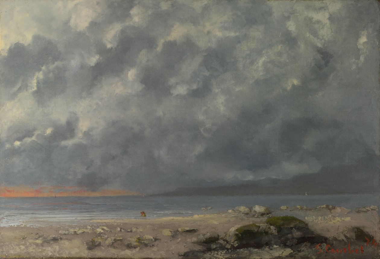 Scène de plage - Gustave Courbet