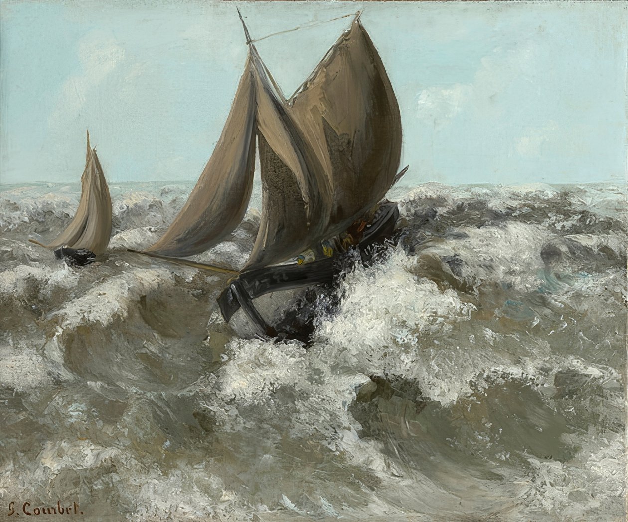 Le Voilier. Vers 1869 - Gustave Courbet