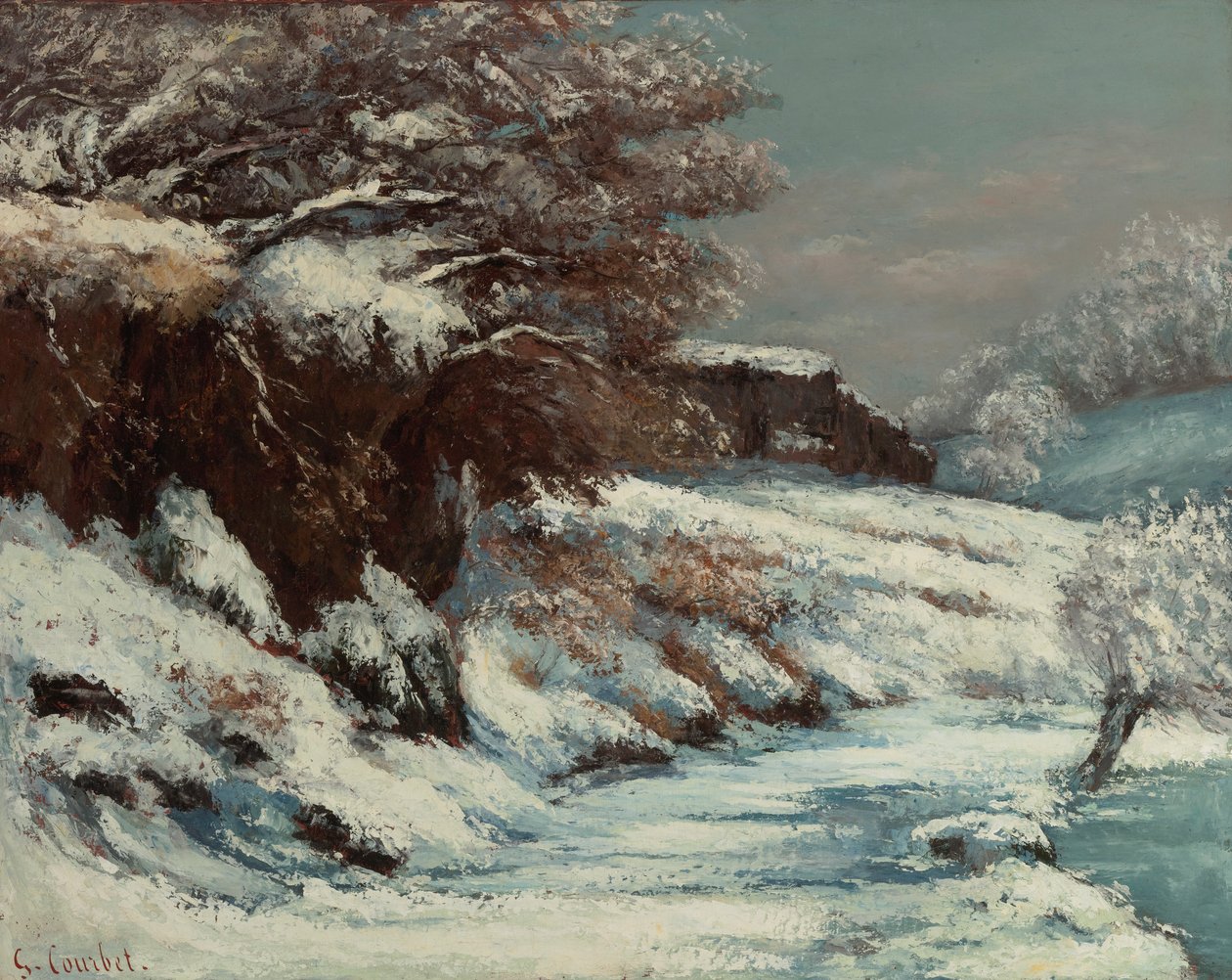 Effet de neige, 1867-1868 - Gustave Courbet