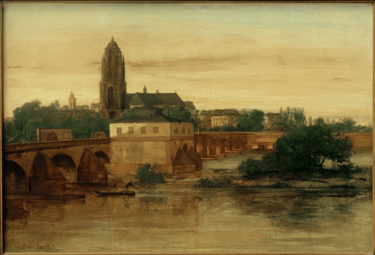 Vue de Francfort-sur-le-Main - Gustave Courbet