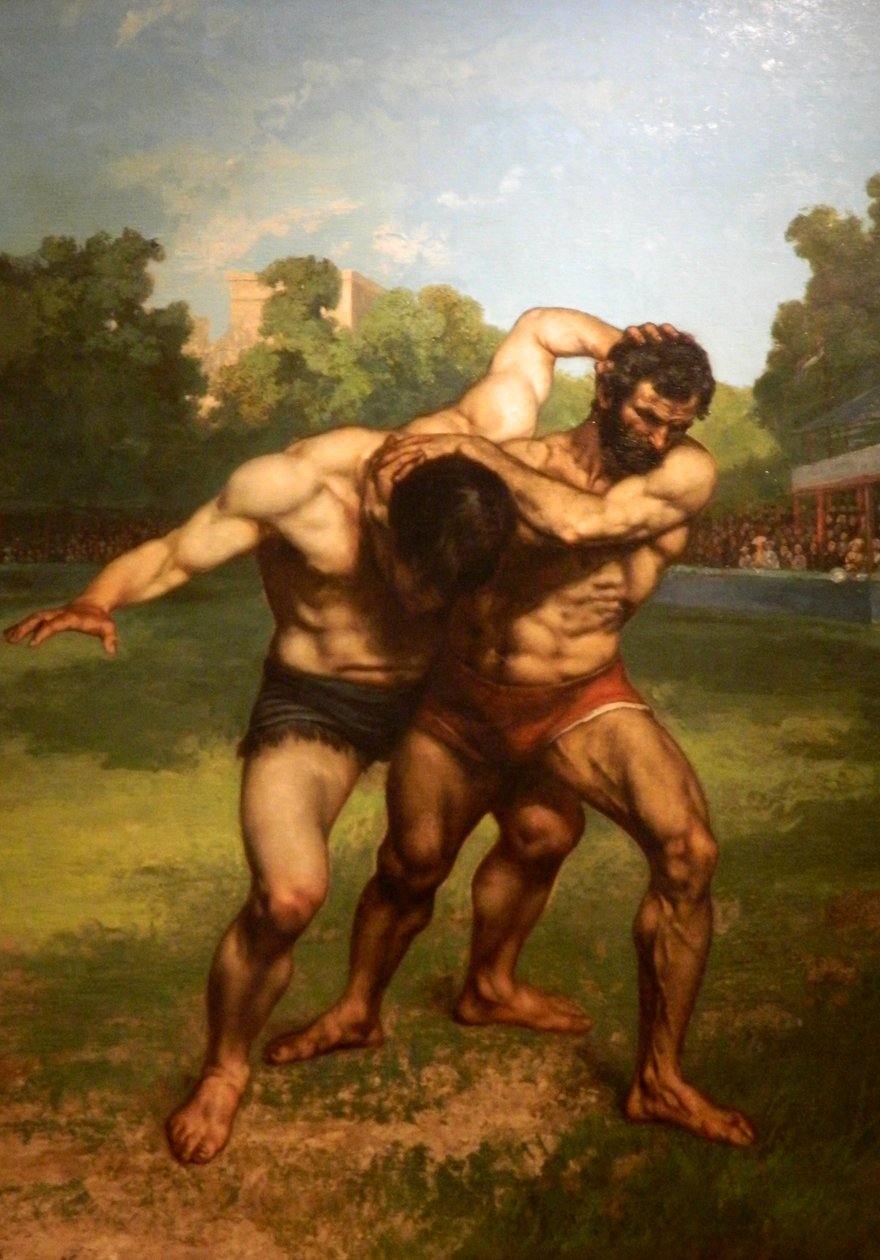 Gustave Courbet - Lutteurs - Gustave Courbet