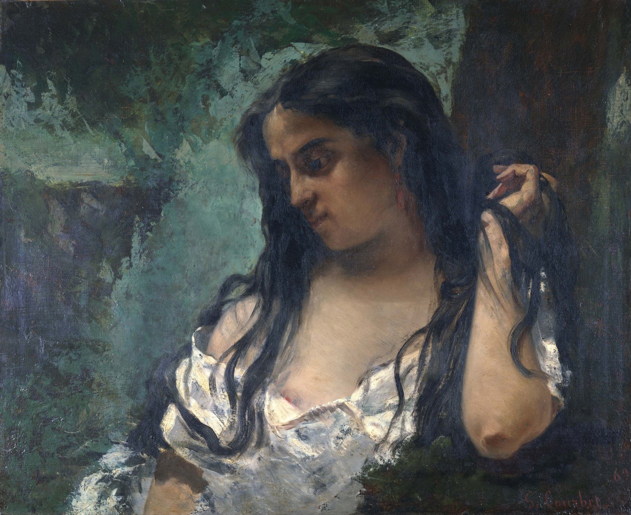 Gitane en réflexion - Gustave Courbet