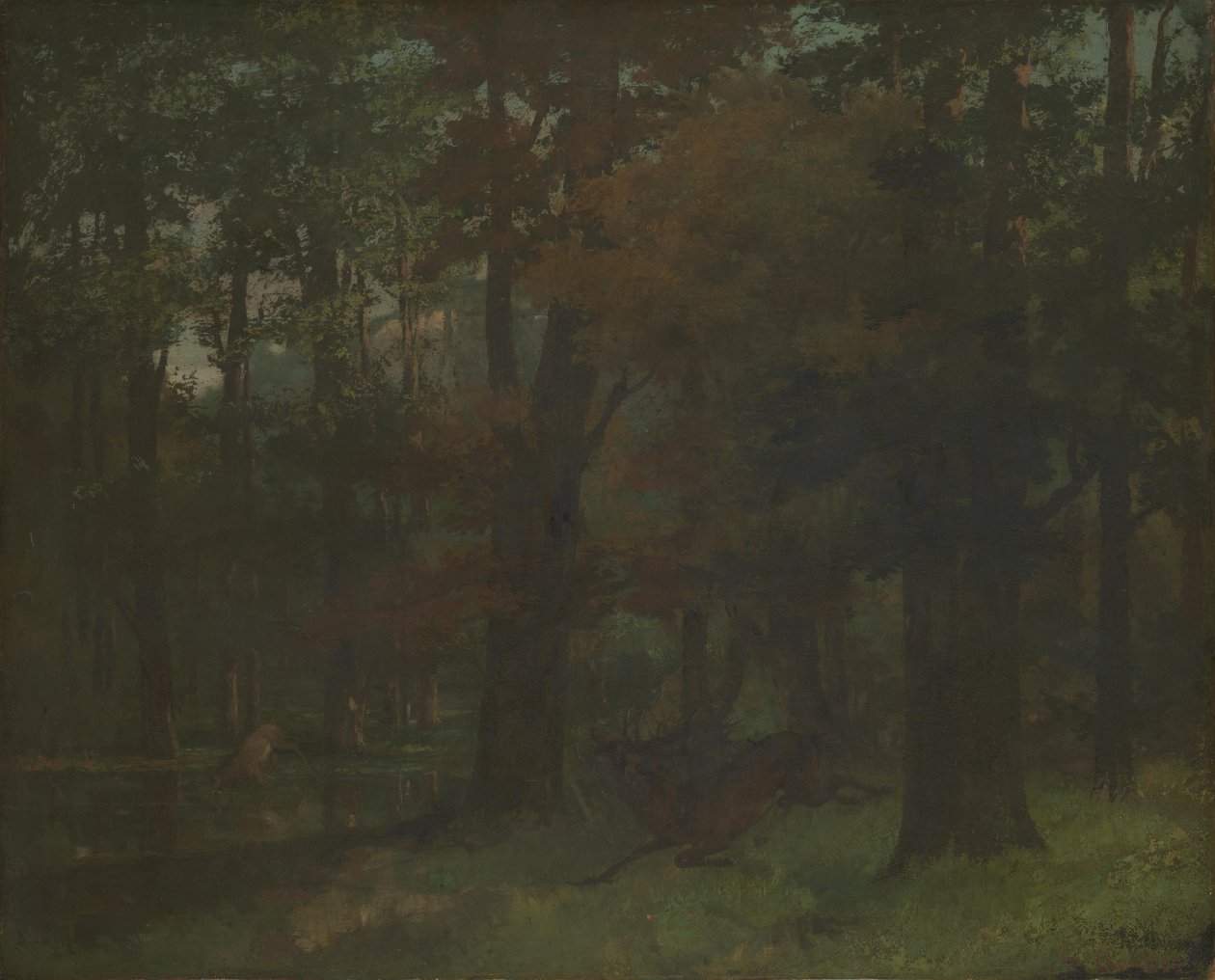Dans la forêt - Gustave Courbet