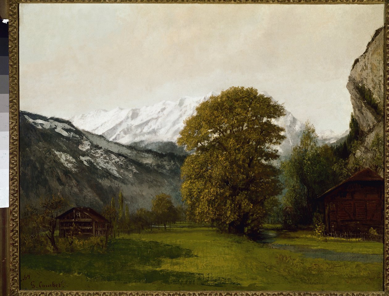 Paysage à Interlaken, Suisse - Gustave Courbet