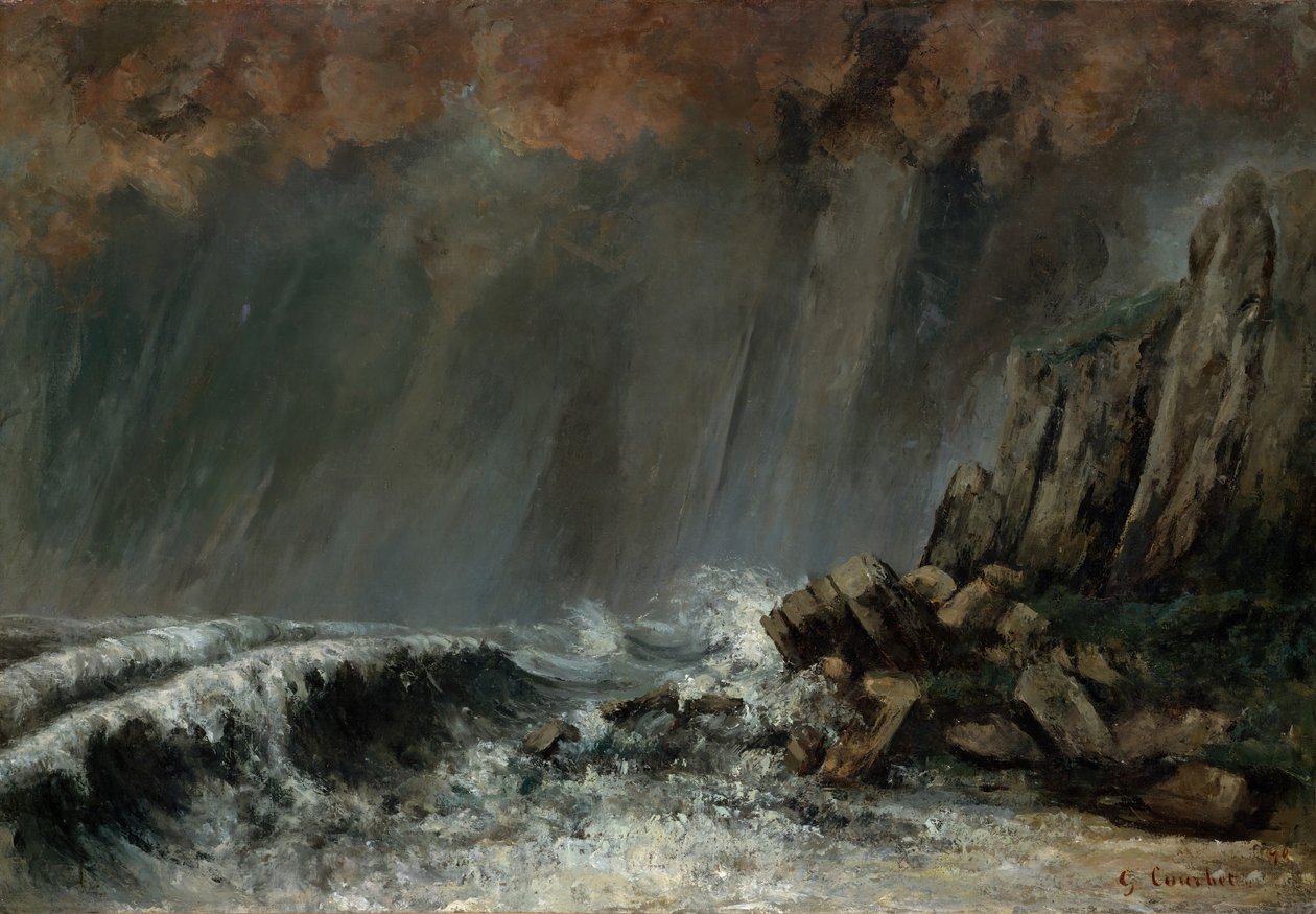 Marine : La Trombe, 1870 - Gustave Courbet