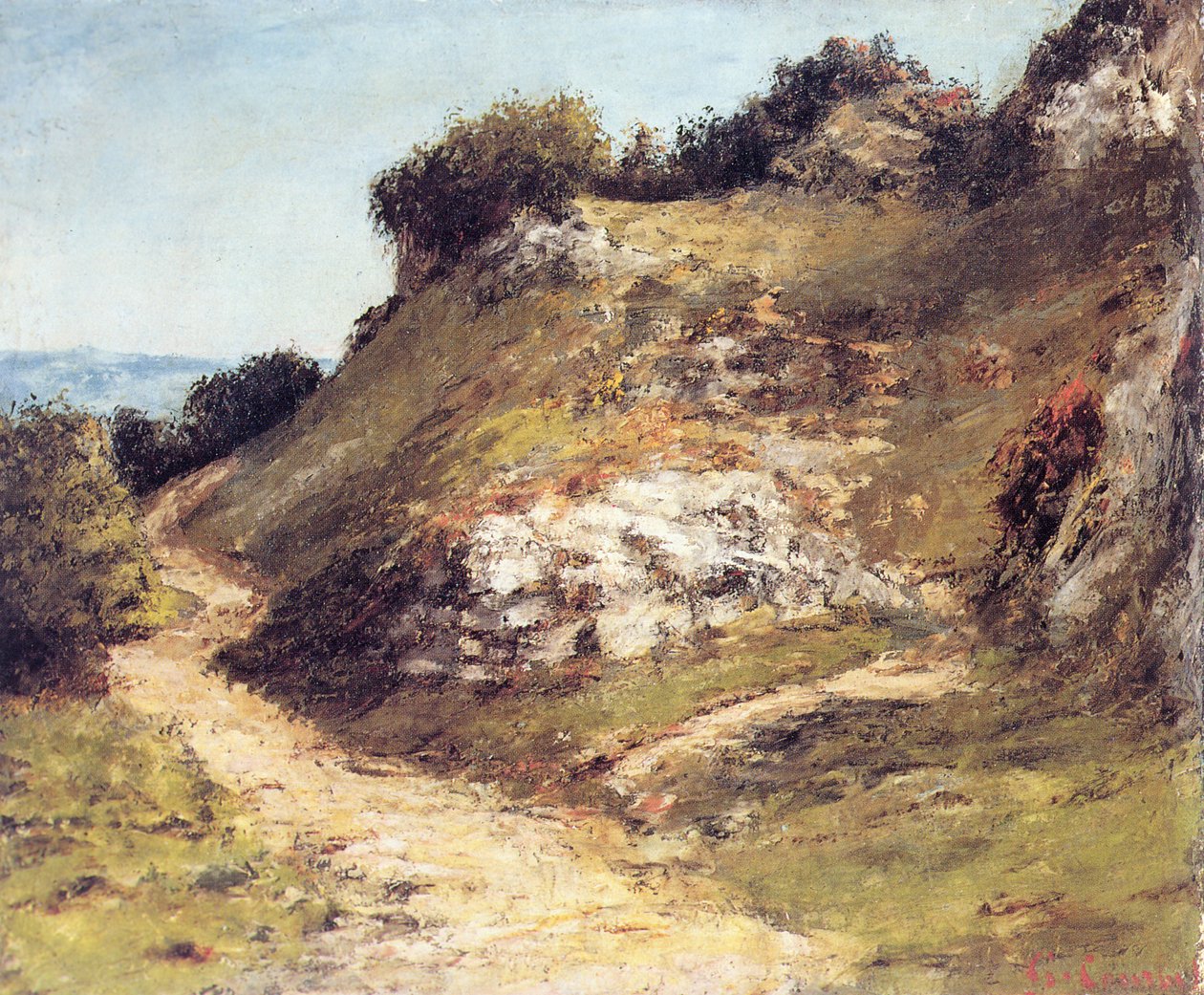 Chemin dans les rochers - Gustave Courbet