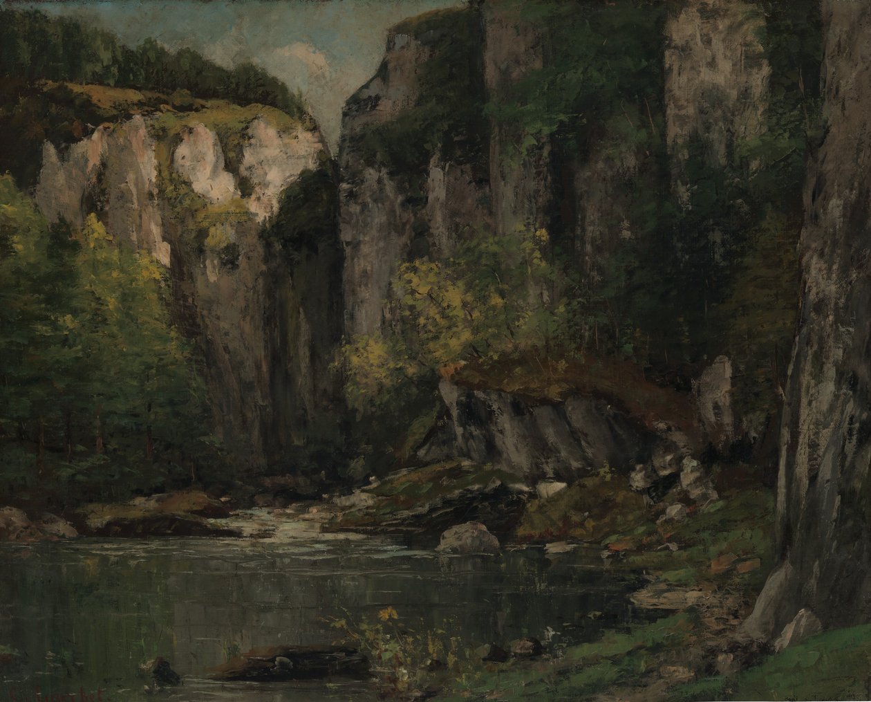 Rivière et rochers, 1873-77 - Gustave Courbet