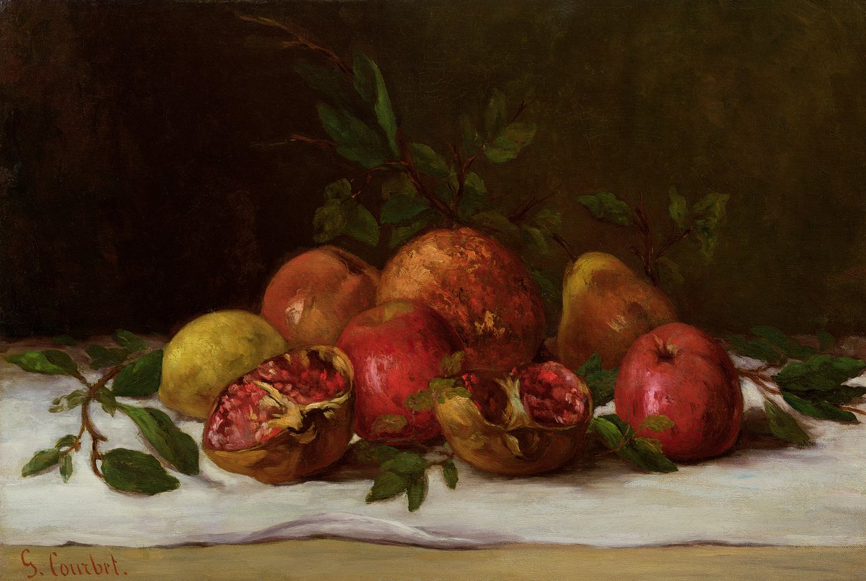 Nature morte, vers 1871-72 - Gustave Courbet