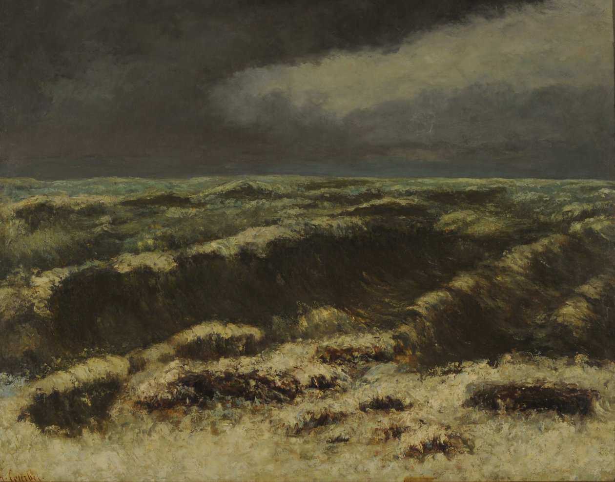 Mer orageuse - Gustave Courbet