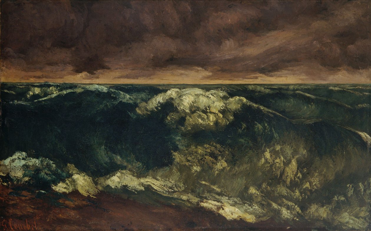 Vague de surf - Gustave Courbet