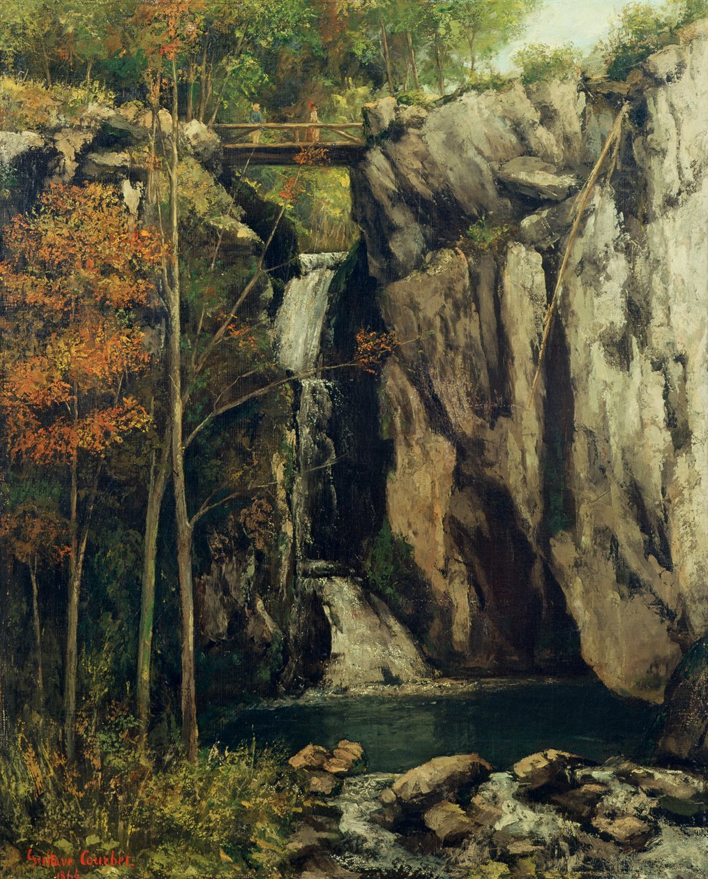 Le gouffre à Conches - Gustave Courbet