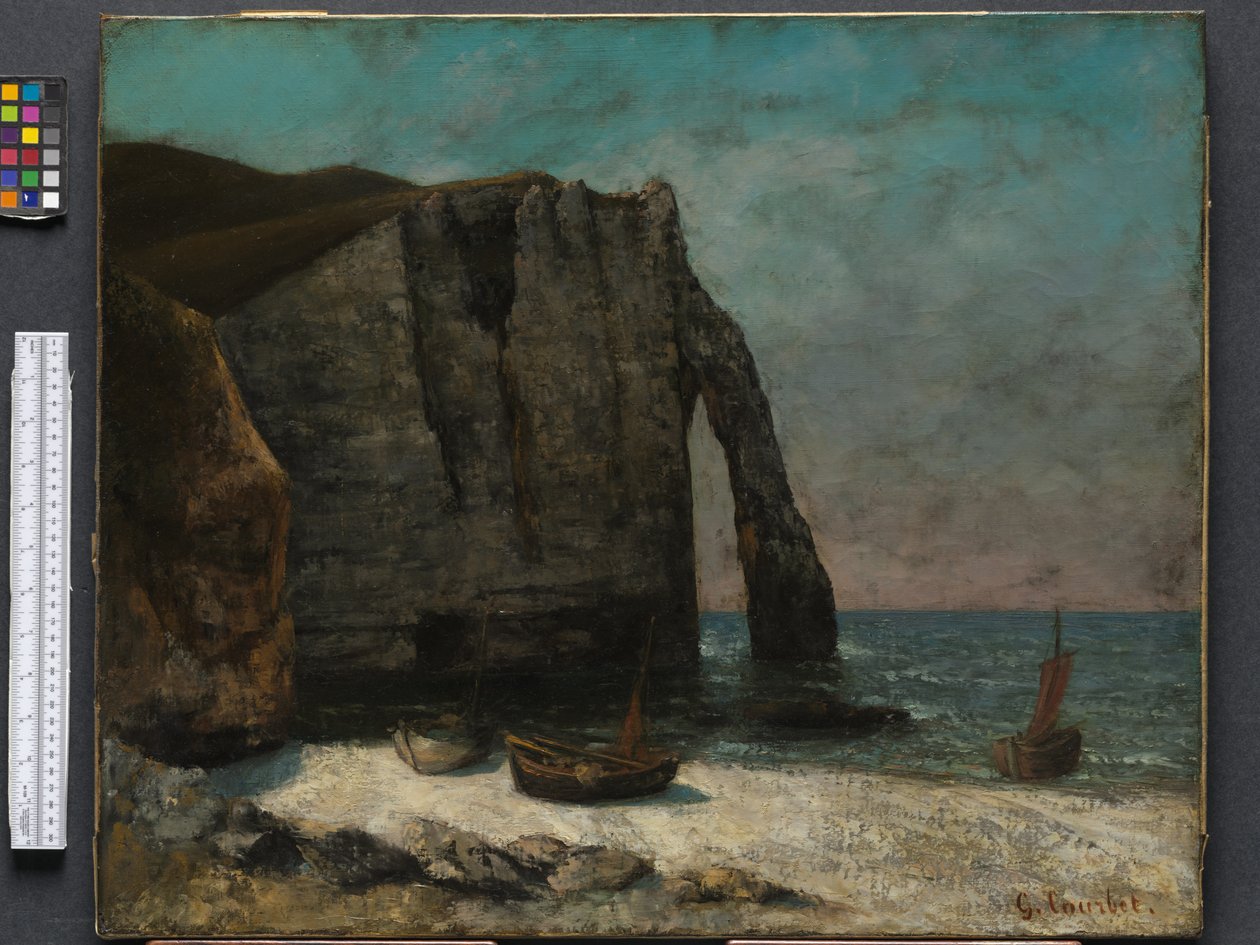 La falaise à Étretat, après 1872 - Gustave Courbet