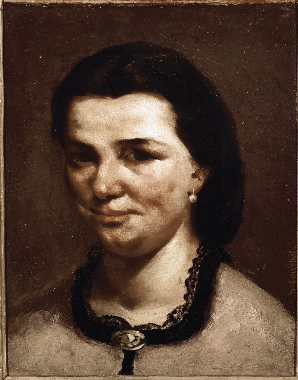 Tête de femme - Gustave Courbet