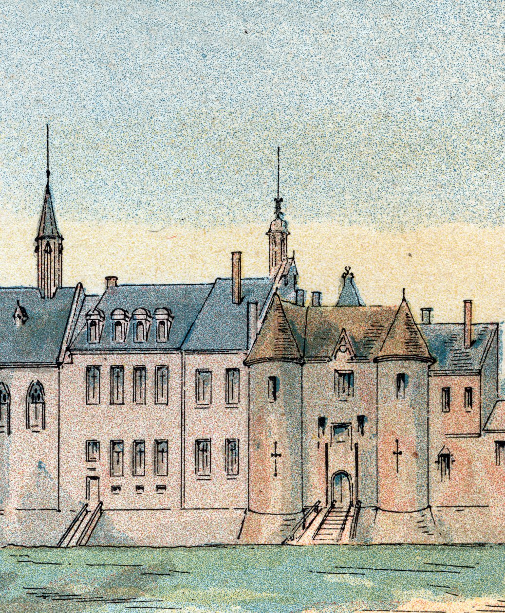 Vue du château de Plessis-les-Tours - Gustave Demoulin