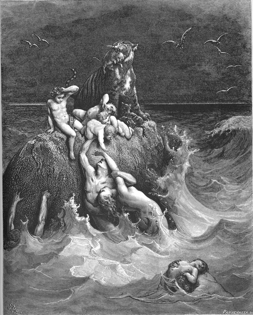 Le grand déluge (Gen. 7:11-24) - Gustave Dore