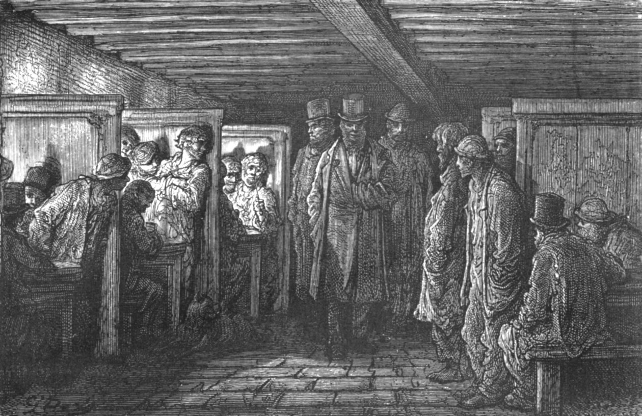 Un café de Whitechapel, 1872 - Gustave Dore