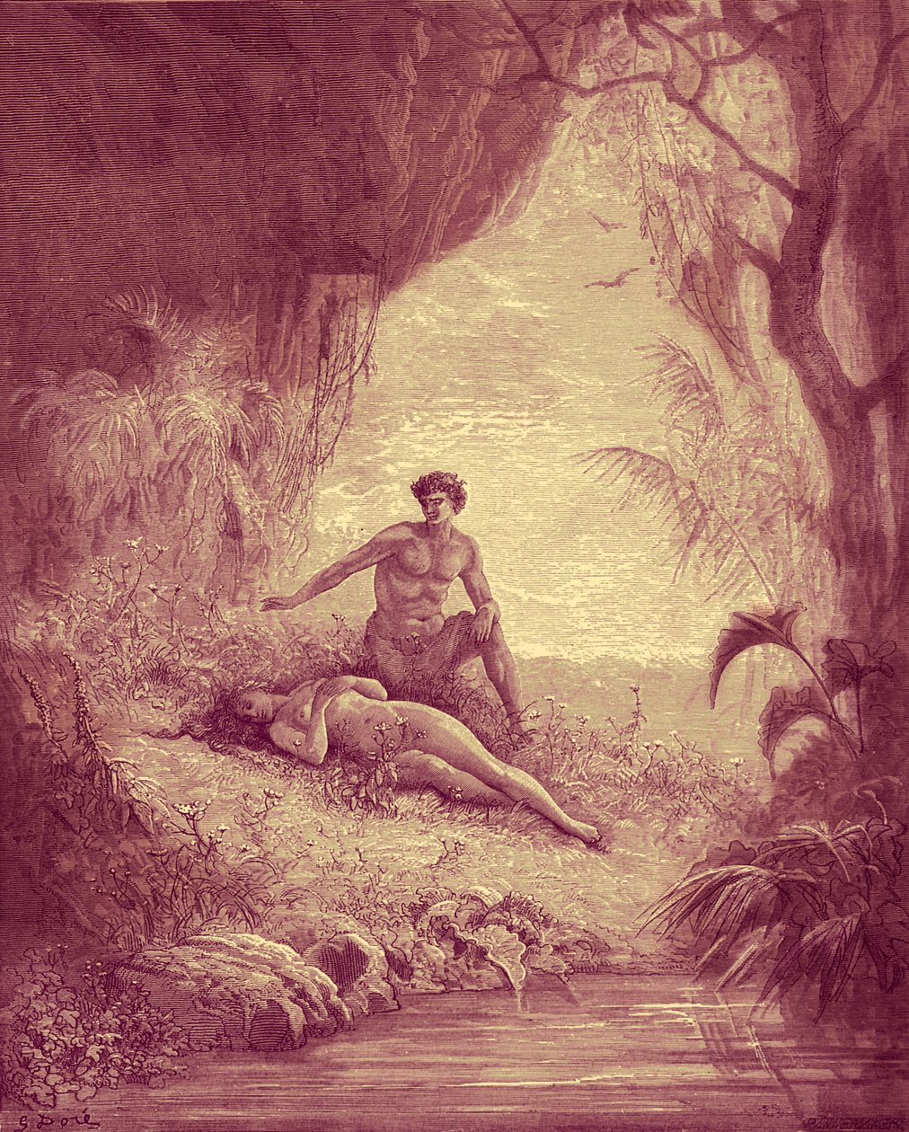 Adam et Ève - Bible - Gustave Dore