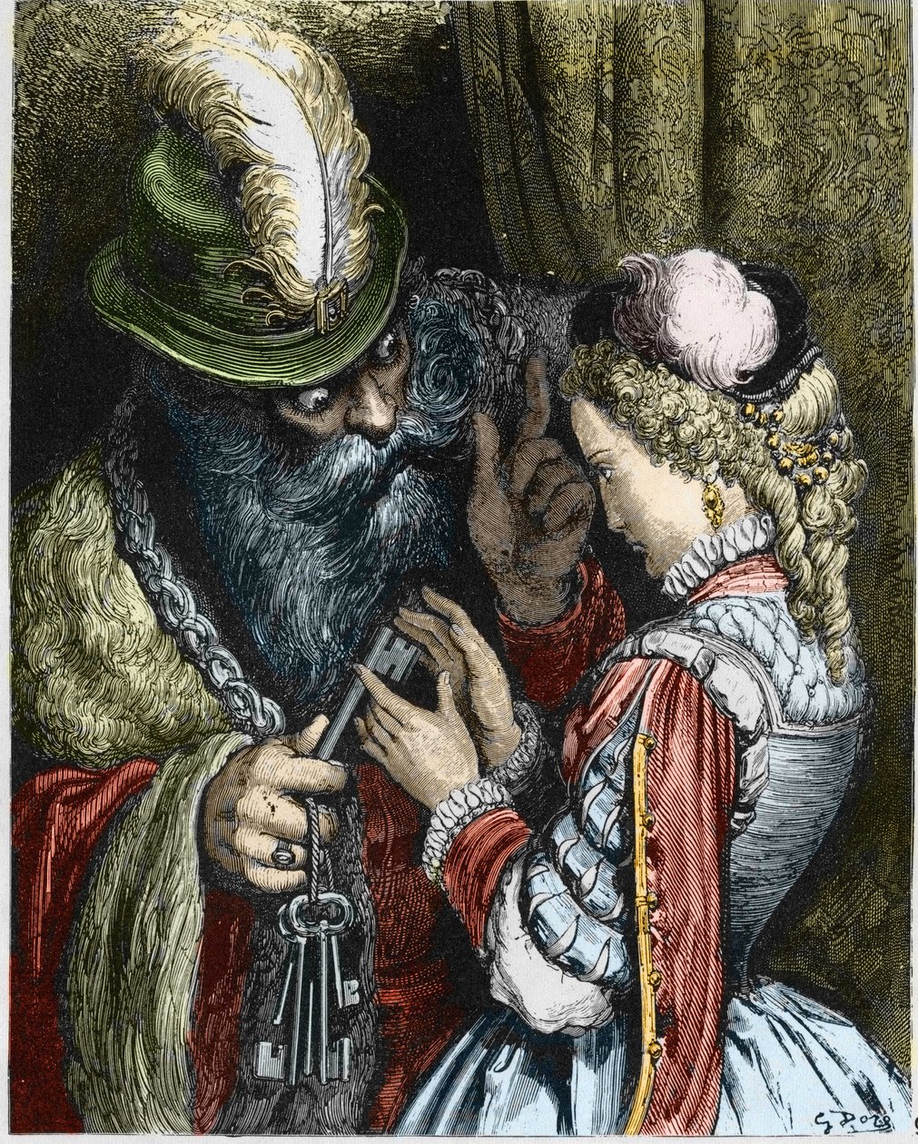 Illustration pour « Barbe Bleue » - Gustave Dore