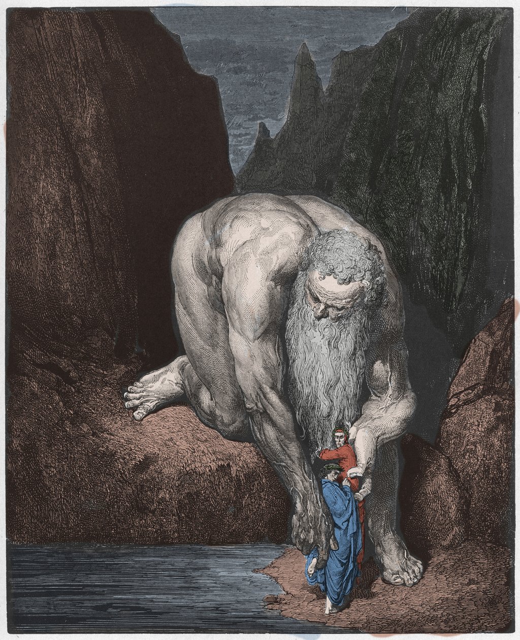 Inferno, Chant 31 : Le géant Antée - Gustave Dore