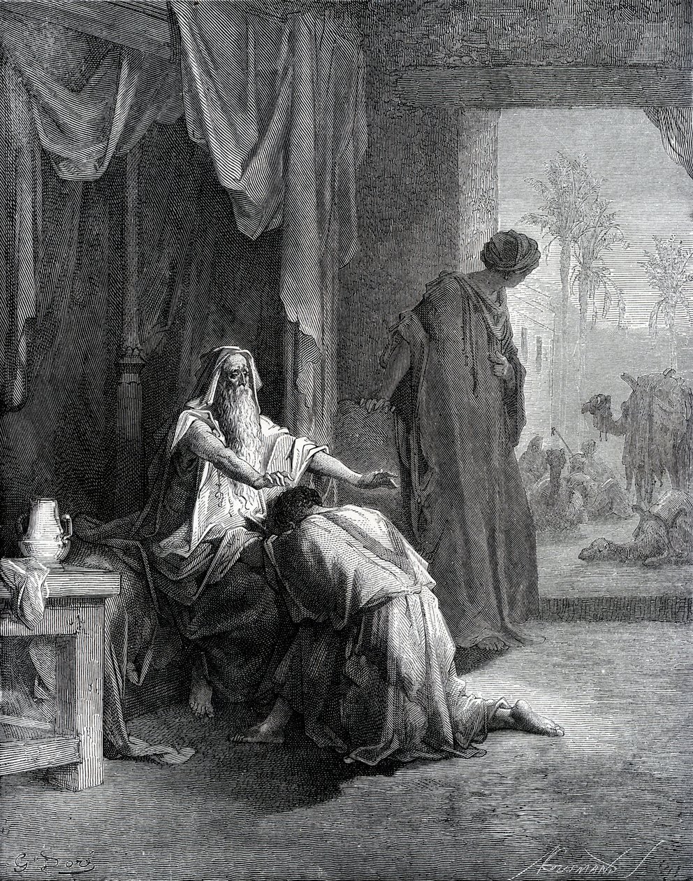 Isaac bénit Jacob - Gustave Dore