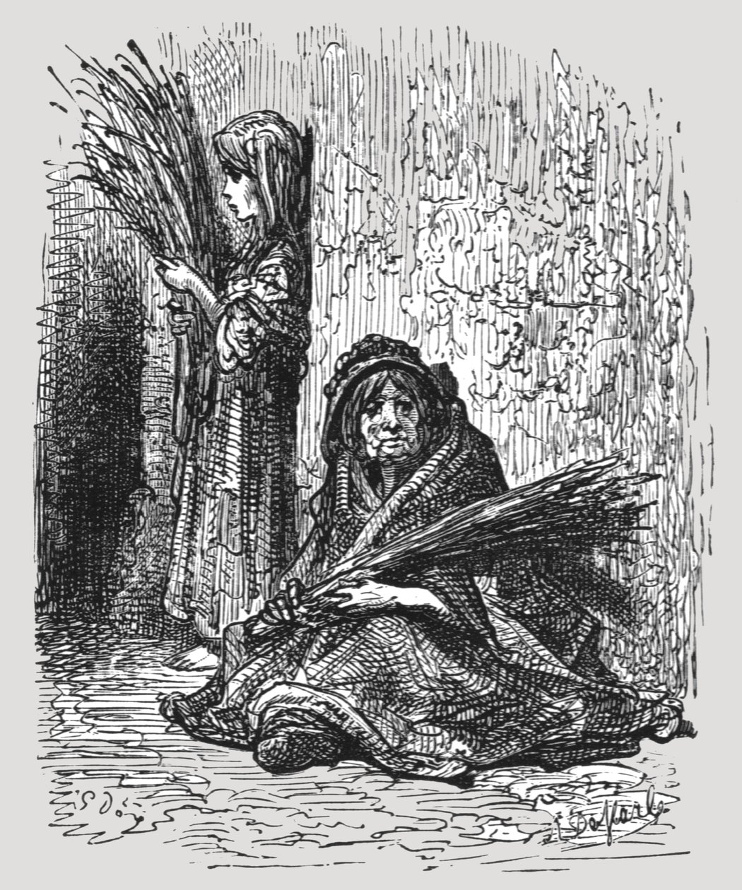 Fille de lavande - Gustave Dore
