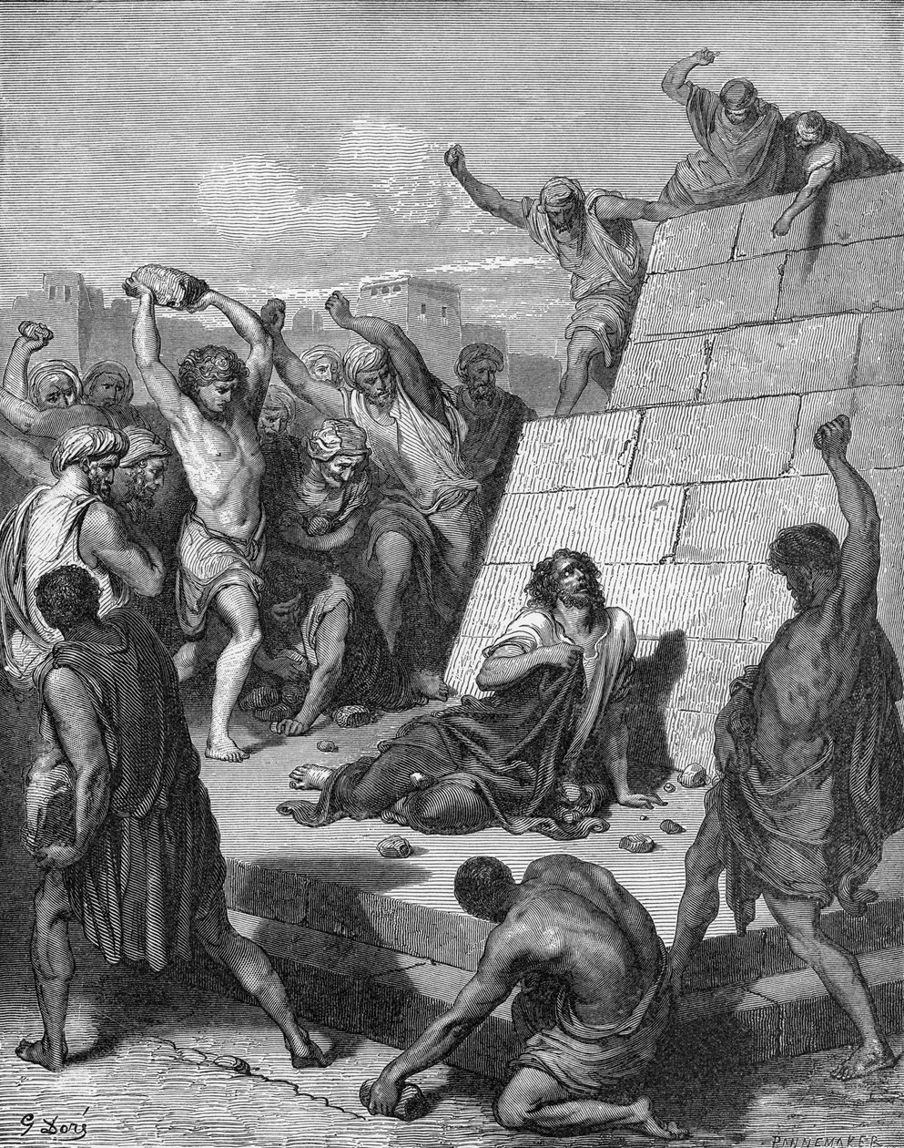Le martyre de Saint Étienne - Gustave Dore