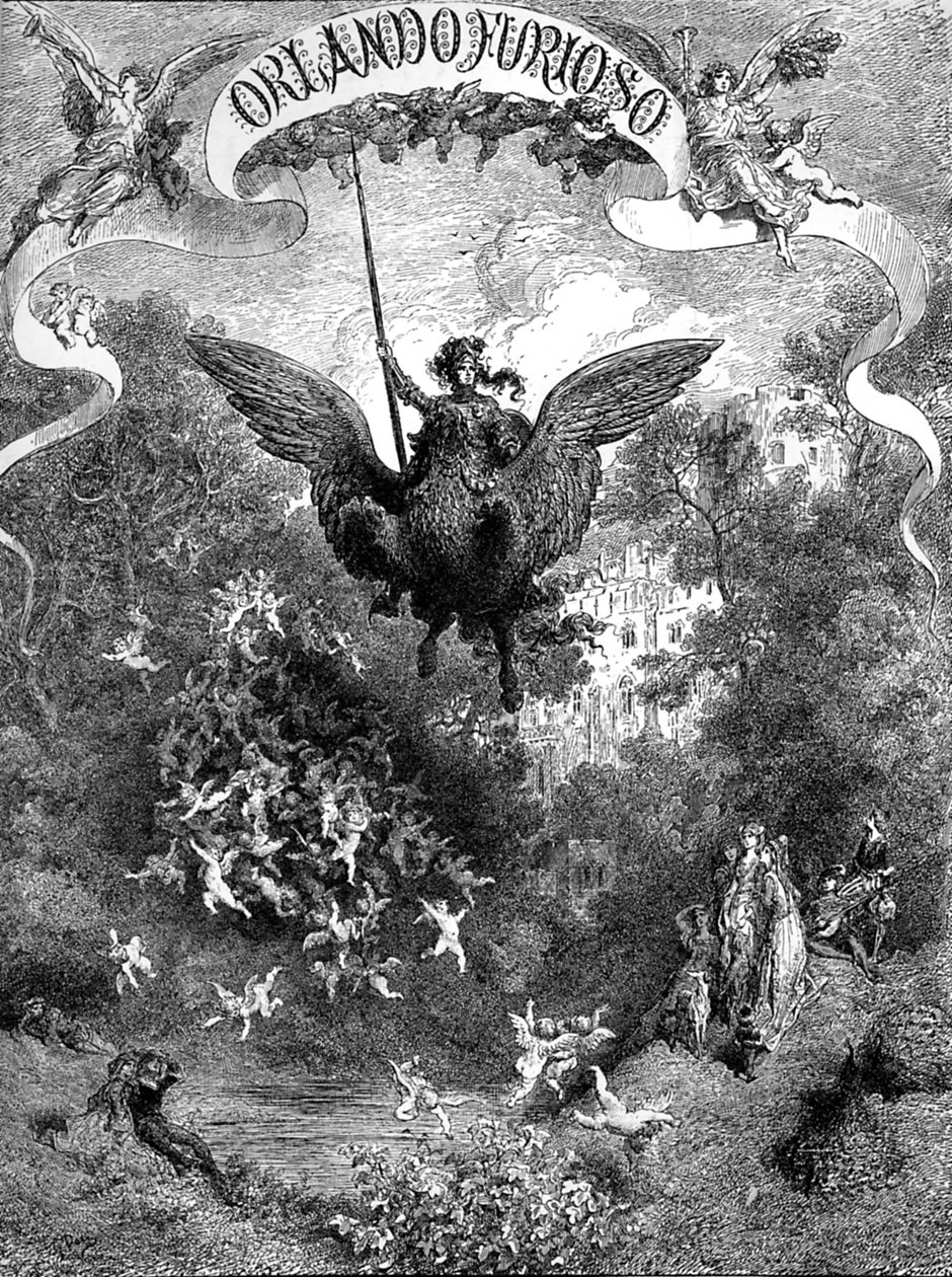 Orlando Furioso par Ludovico Ariosto, couverture - Gustave Dore
