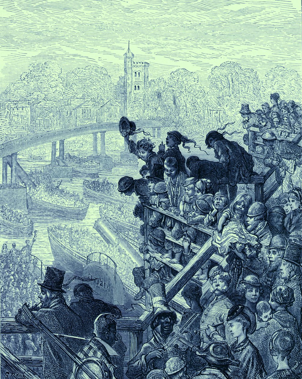 Course de bateaux Oxford et Cambridge - Gustave Dore