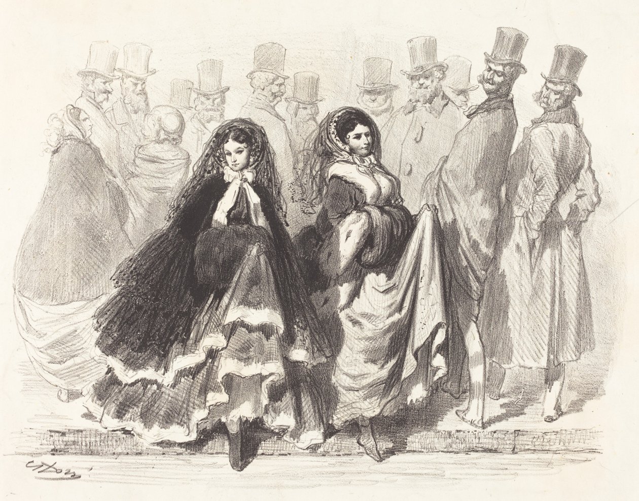 Scène de rue - Gustave Dore