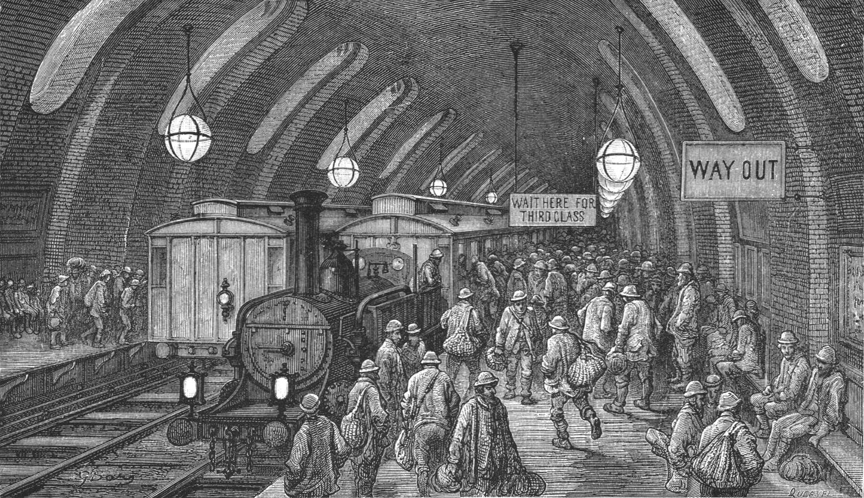 Le Train des ouvriers, 1872 - Gustave Dore