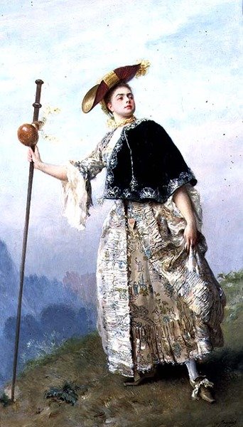 La femme à la mode - Gustave Jacquet