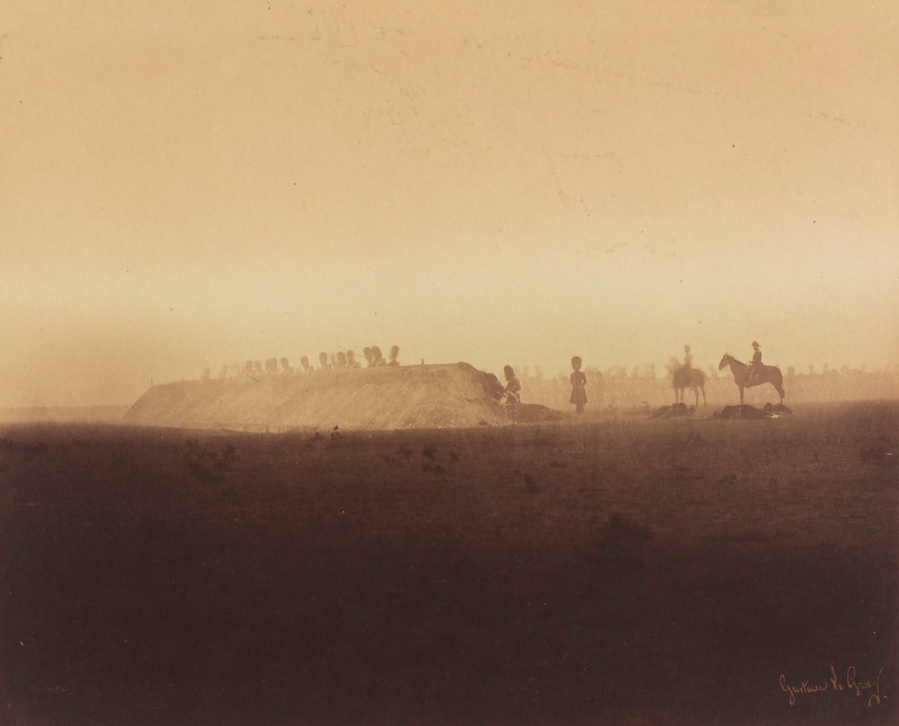 Cavalry Maneuvers, Camp de Châlons,1857 (photo) - Gustave Le Gray
