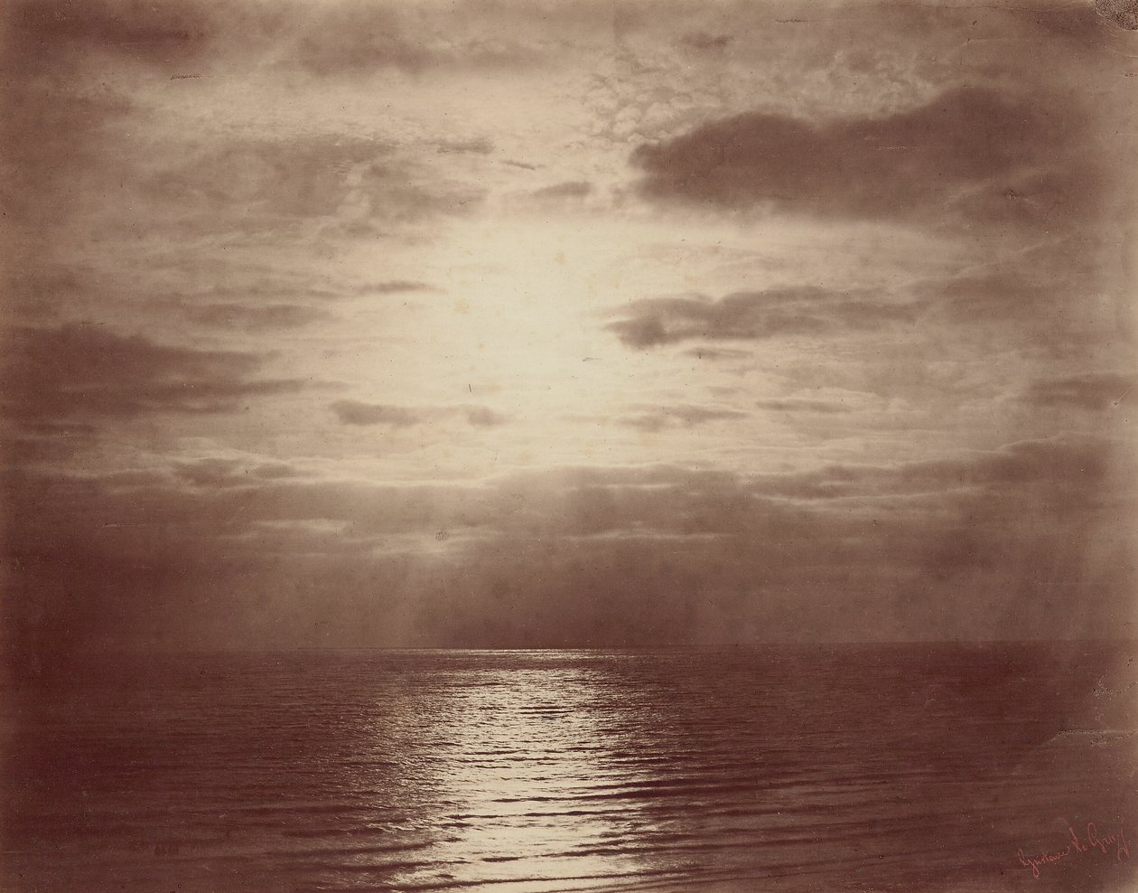 Effet solaire dans les nuages-océan - Gustave Le Gray