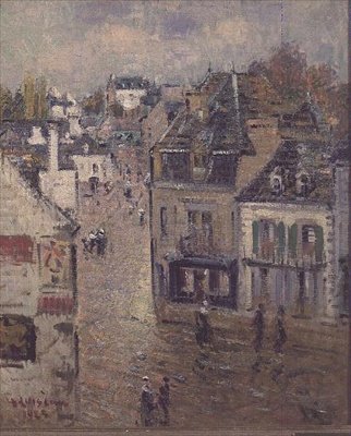 Rue à Pont-Aven après la pluie - Gustave Loiseau