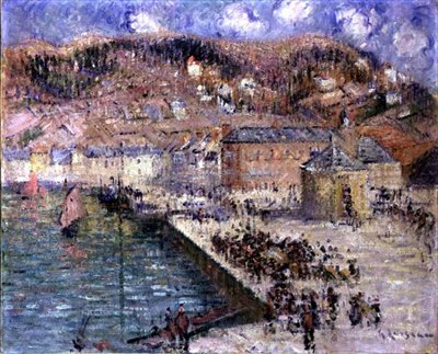 Le marché aux poissons - Gustave Loiseau