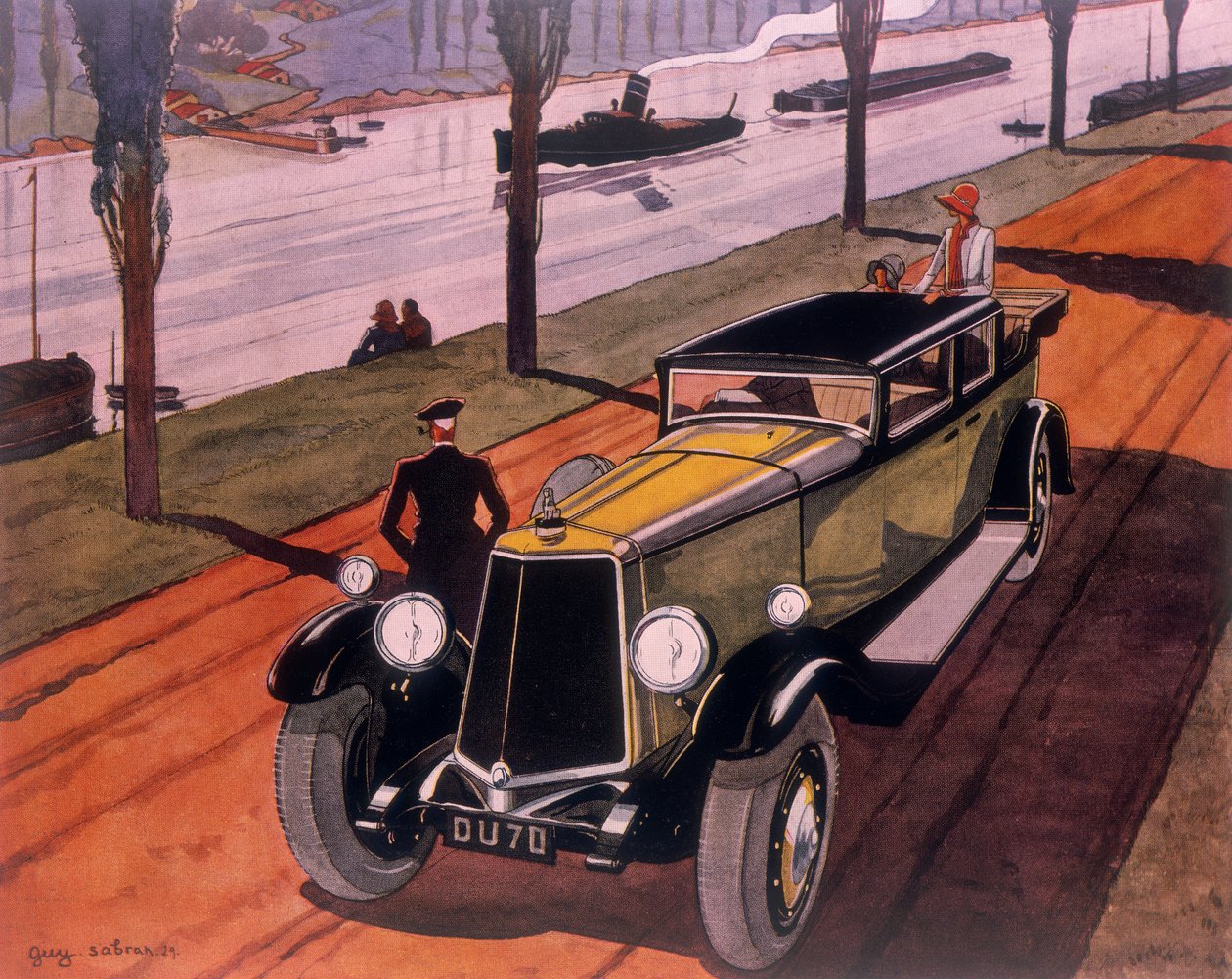 Affiche publicitaire pour les voitures Armstrong Siddeley, 1930 - Guy Sabran