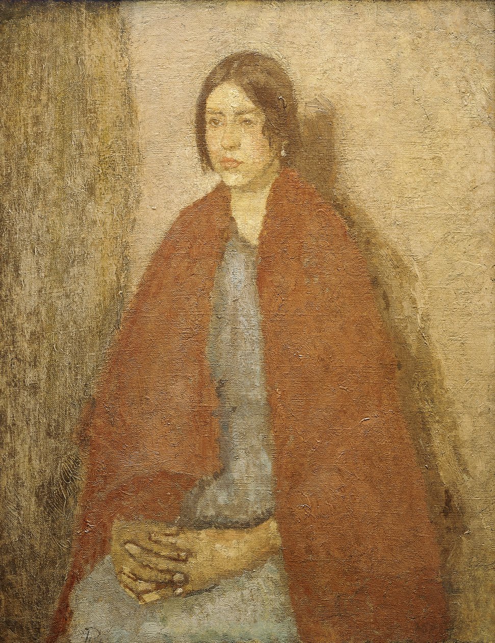 Jeune Femme en Châle Rouge - Gwen John