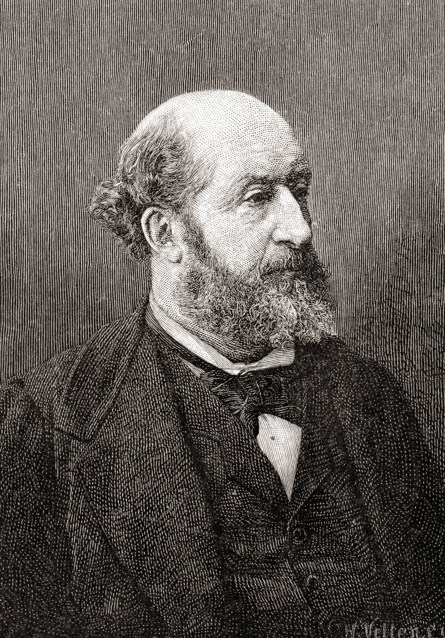 Guillaume Victor Émile Augier, tiré de The Century Illustrated Monthly Magazine, publié en 1884 - H. Velten