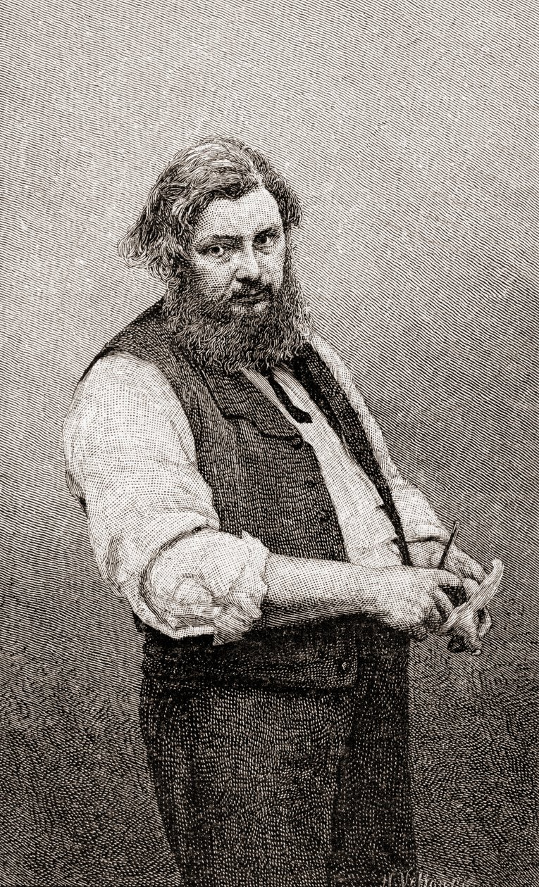 Jean Désiré Gustave Courbet, tiré de The Century Illustrated Monthly Magazine, publié en 1884 - H. Velten