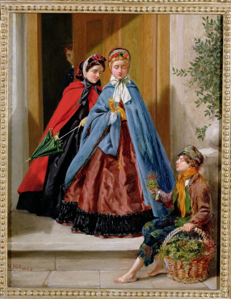 La Vendeuse de fleurs, 1862 - H. Hilt